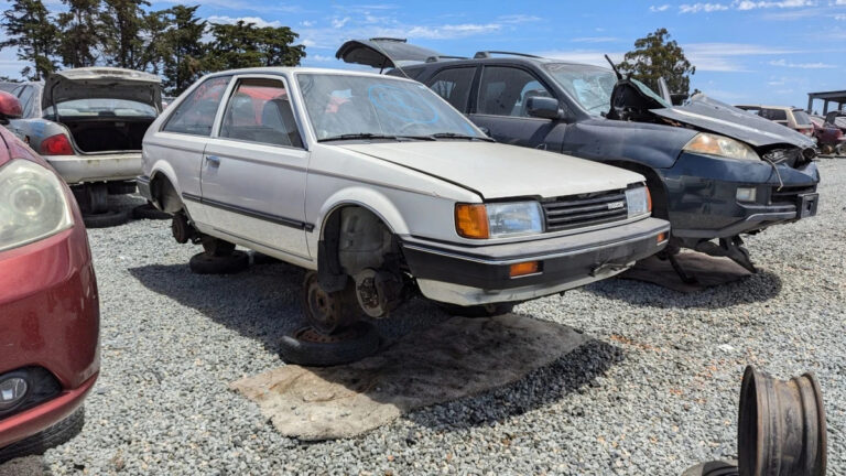 99 1987 Mazda 323 in California junkyard photo by Murilee Martin