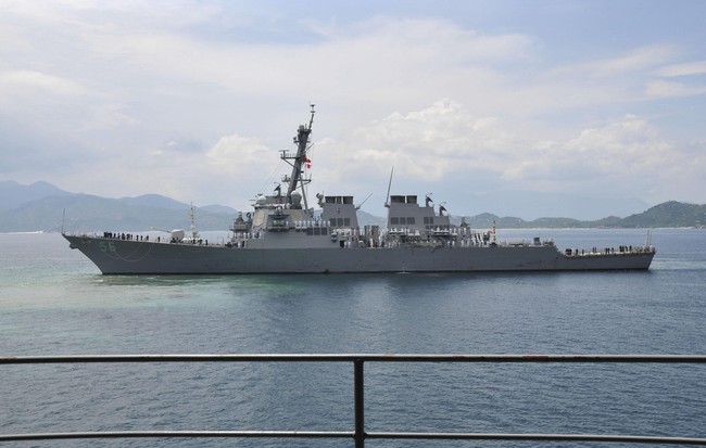 uss john mccain in cam rahn bay