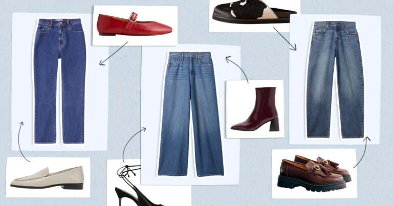 the everygirl social best shoes for every type of jeans