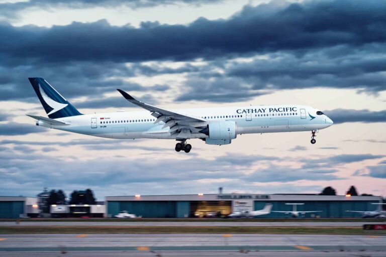 cathay pacific a350 yvr landing 2 2 1 scaled